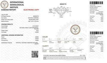 Zonder minimumprijs - 1 pcs Diamant (Natuurlijk gekleurd) -, Nieuw