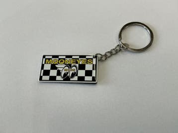 moon eyes checkered Auto Kentekenplaat Sleutelhanger, Verzamelen, Sleutelhangers, Ophalen of Verzenden, Nieuw