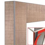 Deco vitrine 530Lt. Teak- magnetisch, Verzenden