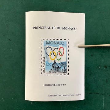 Monaco 1994 - Special blok 100 jaar Olympische Commissie -, Postzegels en Munten, Gestempeld