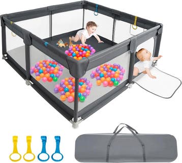 Wasbare babybox grijs | Tweede kansje | OP = OP, Kinderen en Baby's, Verzenden, Zo goed als nieuw, Vierkant