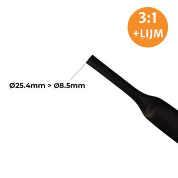 Krimpkous Met Lijm 3:1 | P/M, 25.4mm, Auto-onderdelen, Ophalen of Verzenden, Nieuw