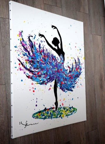 Kspersee - La danseuse en robe bleue