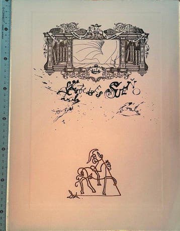 Salvador Dali (1904-1989) - Frontispicio de La Vida es Sueño