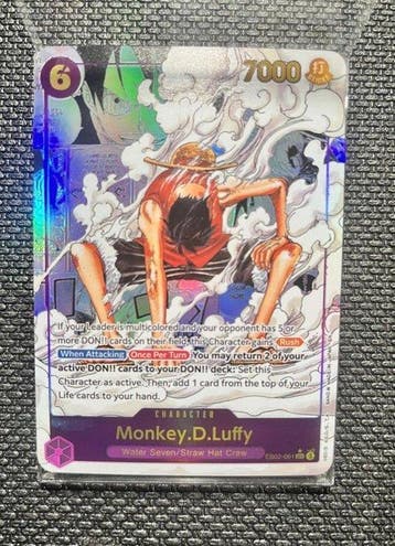 Bandai - 1 Card - One Piece - Monkey D. Luffy EB02-061 Foil,, Nieuw