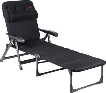 2dekans | Crespo - Ligstoel - AP/233 - Air-Deluxe - Zwart, Tuin en Terras, Ophalen of Verzenden, Nieuw