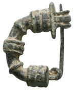Oud-Grieks Brons, -Uitzonderlijke fibule/broche Frigisch met