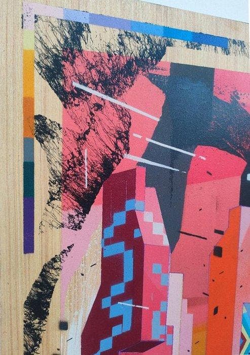 ETNIK - PSYCHEDELIC VISION, Antiek en Kunst, Kunst | Schilderijen | Modern