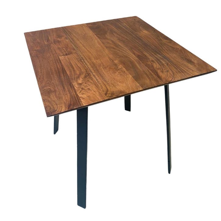 Pomax Tafel Woody - Mango Wood - L70 X W70 X H4 - Jacques -, Huis en Inrichting, Tafels | Bijzettafels, Nieuw, Hout, 60 cm of meer
