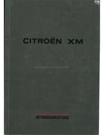 1993 CITROEN XM INSTRUCTIEBOEKJE DUITS, Ophalen of Verzenden