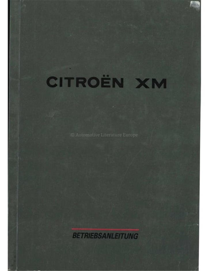 1993 CITROEN XM INSTRUCTIEBOEKJE DUITS, Autos : Divers, Modes d'emploi & Notices d'utilisation, Enlèvement ou Envoi