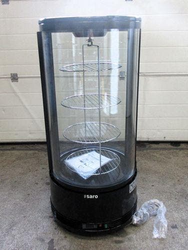 Saro Gebaksvitrine rond, ø48 x H106cm, gekoeld, Articles professionnels, Horeca | Autre