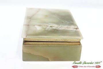 Scrigno onice marmor alabastrum - Doos - Onyx, Marmer, Antiek en Kunst