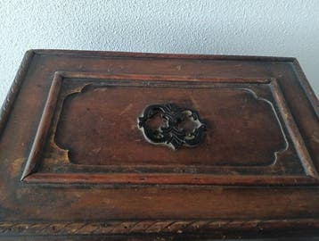 Doos - Hout - Vintage houten kist 1987