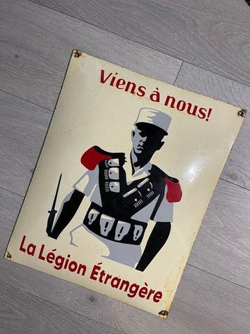Vreemdelingenlegioen - Emaille plaat - Staal