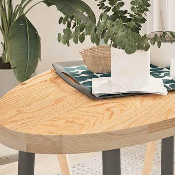 vidaXL Tafelblad 100x50x4 cm ovaal massief eikenhout, Verzenden
