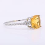 Zonder minimumprijs - Ring Platina - 1.50ct. tw. Vuuropaal -, Nieuw