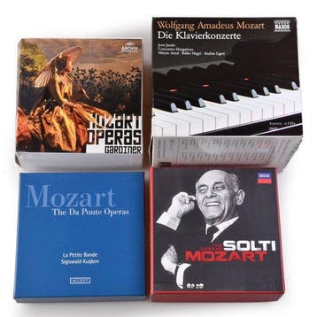 Mozart - Diverse artiesten - Collection with 4 x box sets -, Cd's en Dvd's, Nieuw in verpakking