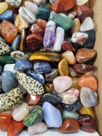 Big Lot HQ tumbled crystals - different minerals 22 - 42 mm, Verzamelen