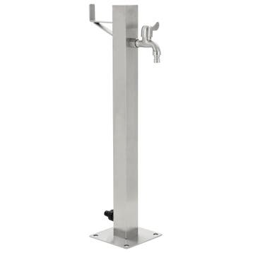 vidaXL Tuinwaterkolom vierkant 65 cm roestvrij staal, Tuin en Terras, Tuinslangen, Verzenden, Nieuw