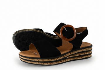 Gabor Sandalen in maat 39 Zwart, Verzenden, Zwart, Gabor, Sandalen of Muiltjes