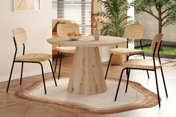 Tigo eettafel rond, kleur oude eik (nieuw, outlet)