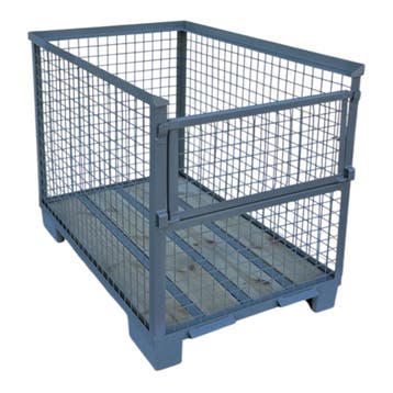 Gitterbox GB021 met 1 klep grijs 1240 x 835 x 970 mm, Doe-het-zelf en Bouw, Nieuw, 100 cm of meer, 60 cm of meer, 50 cm of meer