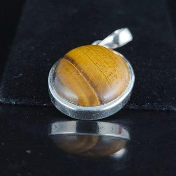 Zilver - Hanger - Tijgeroog 925 zilver