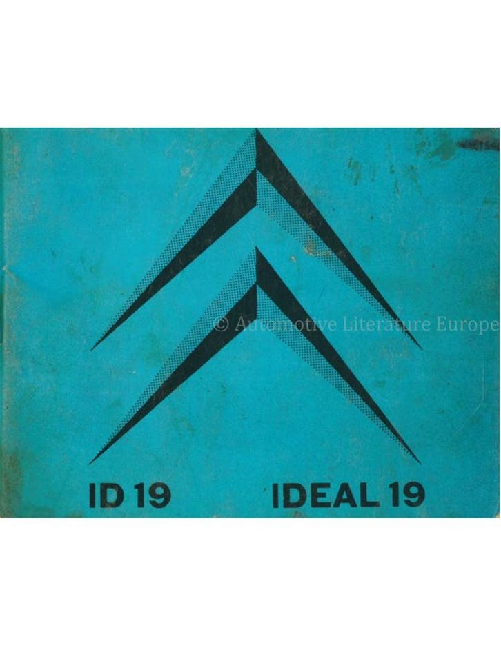 1962 CITROEN ID 19 INSTRUCTIEBOEKJE NEDERLANDS, Autos : Divers, Modes d'emploi & Notices d'utilisation