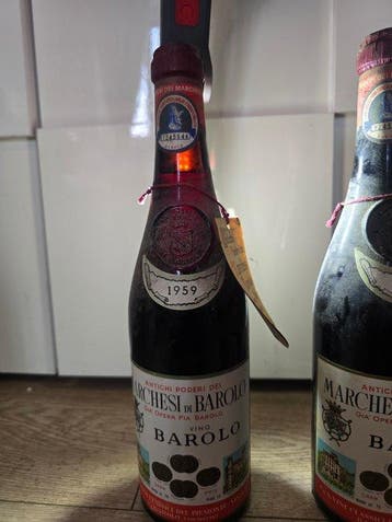 1959 Marchesi di Barolo - Barolo - 3 Bouteille (0,72 L), Verzamelen, Wijnen, Nieuw