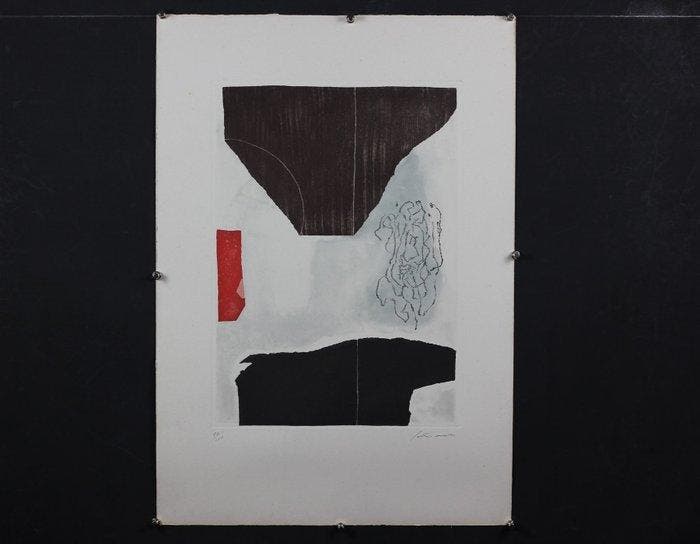 Giuseppe Santomaso (1907-1990) - Senza Titolo, Antiek en Kunst, Antiek | Overige Antiek