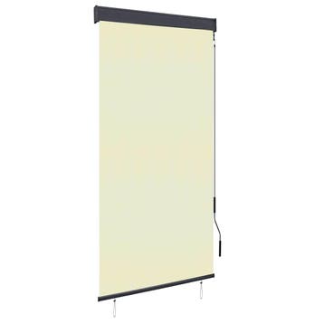 vidaXL Rolgordijn voor buiten 100x250 cm crème, Verzenden