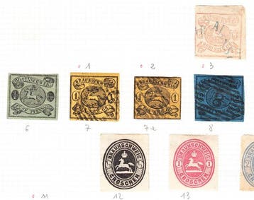 Brunswick 1850/1911 - uit een oude collectie - ex Michel 3 -, Gestempeld