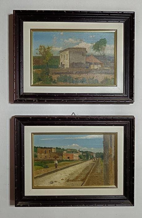 Italiaanse school (XX) - Senza titolo, Antiek en Kunst, Kunst | Schilderijen | Klassiek