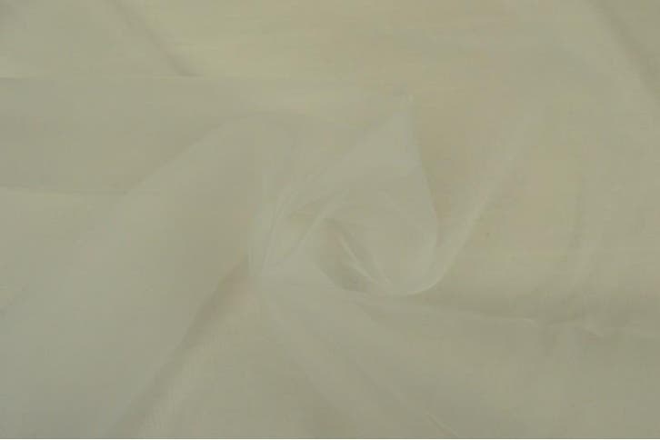 15 meter organza stof - Gebroken wit, Hobby & Loisirs créatifs, Tissus & Chiffons, Envoi