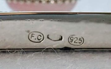 Spiegel - .925 zilver, Antiek en Kunst