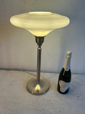 Tafellamp (2) - Ufo - Opaline glas - Art Deco, Antiquités & Art