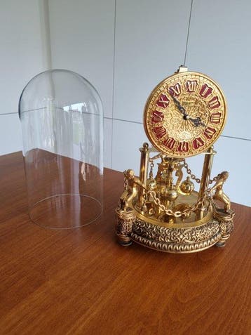 400-dagen klok - kern & sohne - Vintage Messing, Glas -