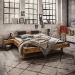 TPT Möbel Woodhaven Massief Wild Eiken Balkenbed - 200 x 220, Huis en Inrichting, Slaapkamer | Bedden, Nieuw