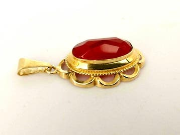Zonder minimumprijs - Hanger - 14 karaat Geel goud - 3.00ct.