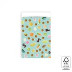 5x Cadeauzakje Strooigoed Sinterklaas 12x19cm (Per 5 stuks), Ophalen of Verzenden, Nieuw, Cadeauzakje