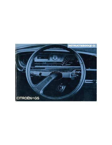 1971 CITROEN GS INSTRUCTIEBOEKJE NEDERLANDS, Autos : Divers, Modes d'emploi & Notices d'utilisation, Ophalen of Verzenden