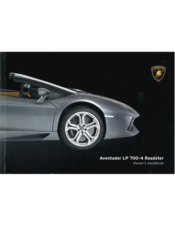 2013 LAMBORGHINI AVENTADOR LP 700-4 ROADSTER INSTRUCTIEBOE.., Ophalen of Verzenden