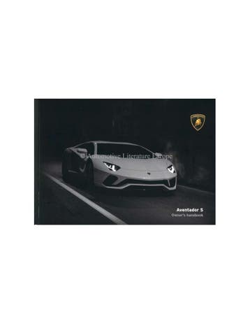 2017 LAMBORGHINI AVENTADOR S INSTRUCTIEBOEKJE ENGELS, Ophalen of Verzenden
