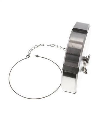 Ecrou borgne Rd130 X 1/4 DN 100 Acier inoxydable 1.4404, Verzenden