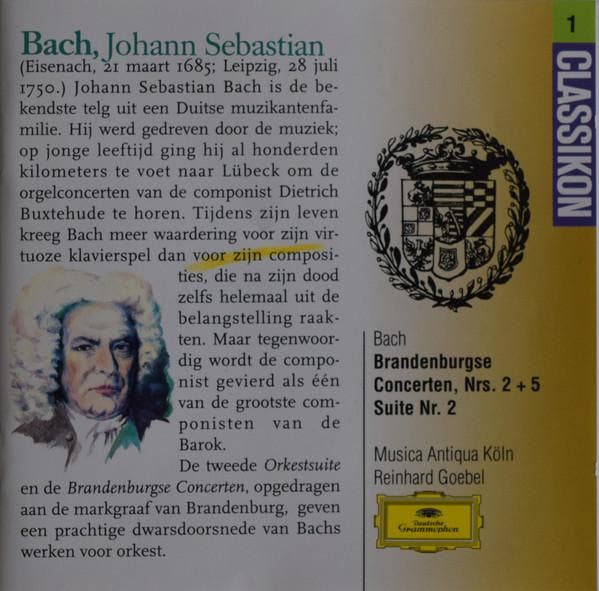 Bach, Musica Antiqua Köln, Reinhard Goebel - Brandenburgse C, Cd's en Dvd's, Cd's | Pop, Gebruikt, Verzenden