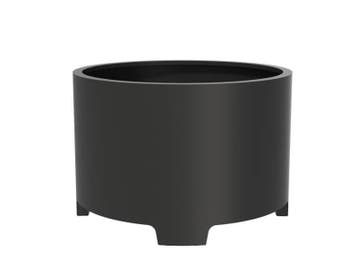 Aluminium plantenbak Ø120x80cm - Met poten, 100 cm of meer, Rond, Nieuw, Metaal