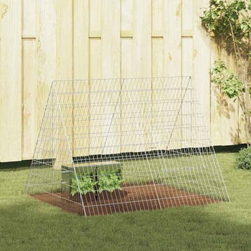 vidaXL Konijnenkooi zilver 110 x 100 x 85 cm Gegalvaniseerd, Verzenden