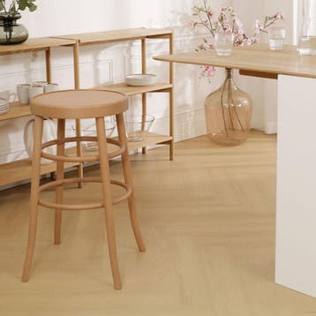 fameg | houten barkruk naturel | 75 cm, Huis en Inrichting, Verzenden, 60 tot 90 cm, Nieuw, 1 kruk