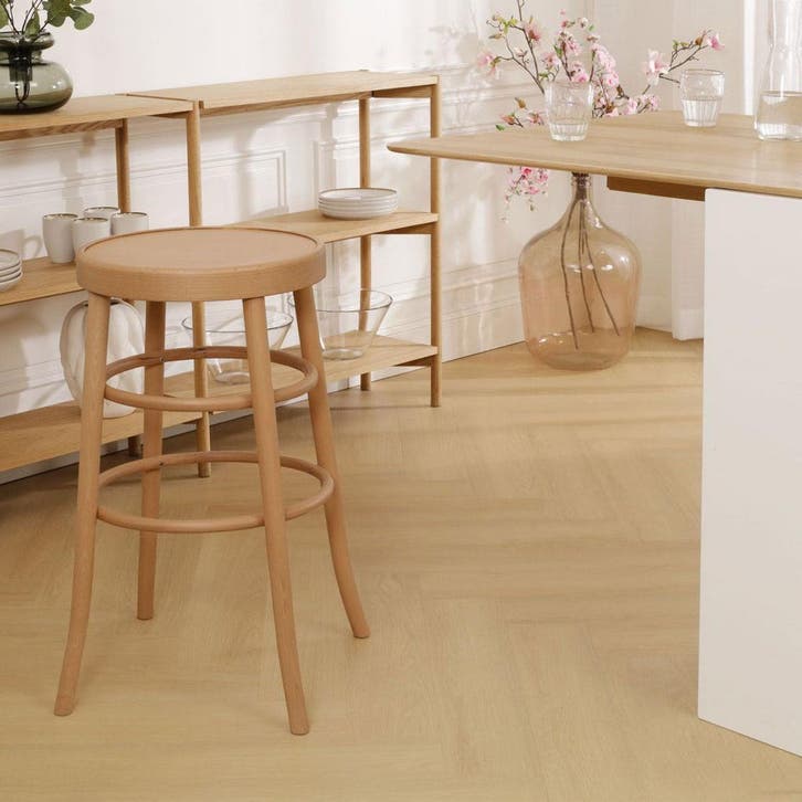 fameg | houten barkruk naturel | 75 cm, Huis en Inrichting, Barkrukken, Nieuw, 1 kruk, Hout, 60 tot 90 cm, Verzenden